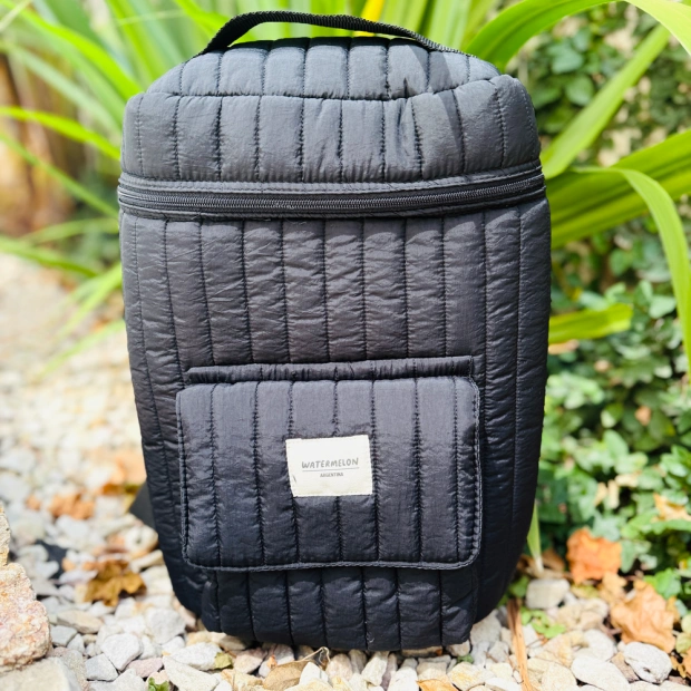 BOLSO MATERO MATELASSE NEGRO