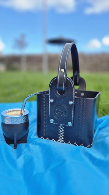 CANASTA MATERA 100% CUERO