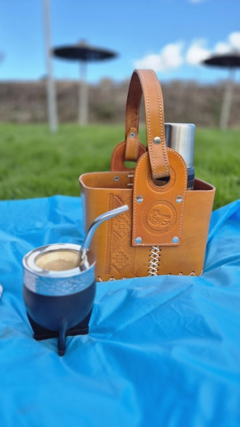 CANASTA MATERA 100% CUERO