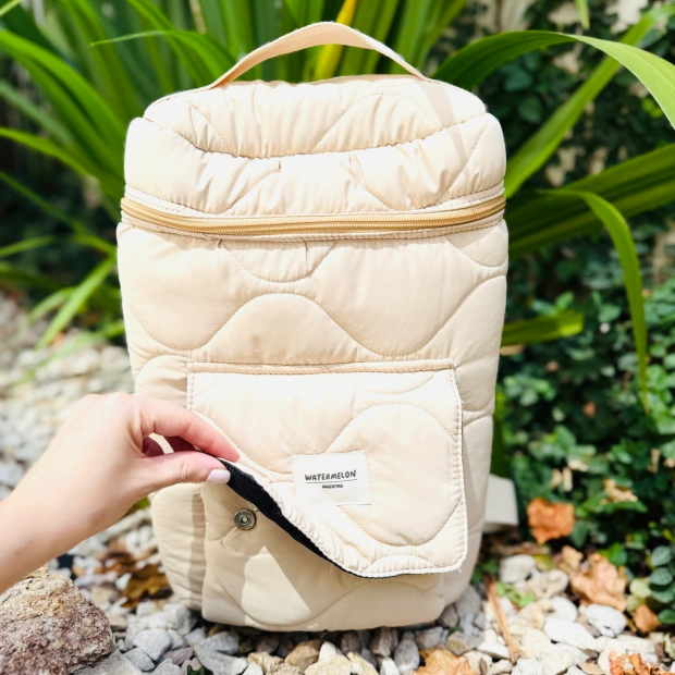 BOLSO MATERO MATELASSE BEIGE