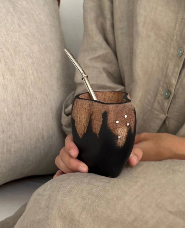 MATE RANCHERO NEGRO y MARRON